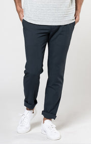 WOOL BLEND SLIM LEG TROUSER