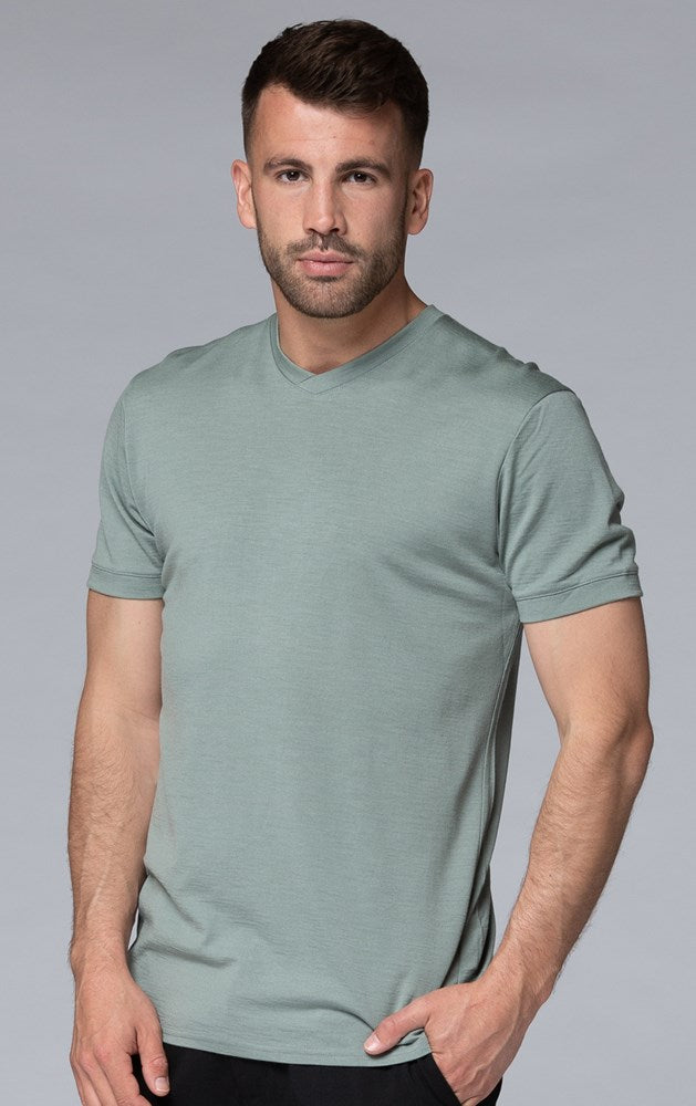 180GSM MERINO V TEE - CLEARANCE