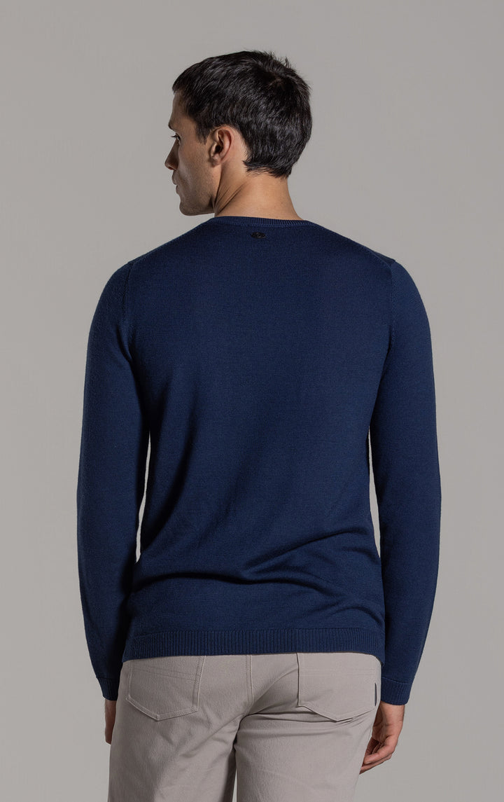 12GG MERINO V-NECK SWEATER