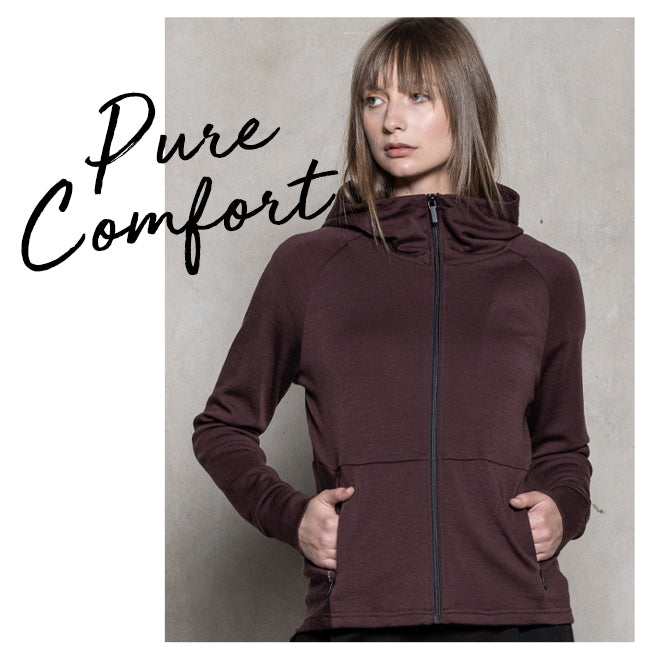 The AEW203: Our 320gsm Merino Wool Women's Hoody