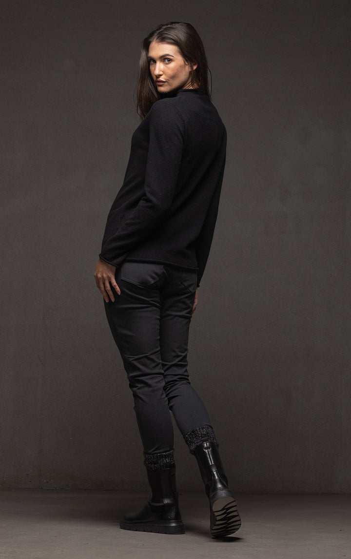 12GG BRUSHED MERINO FUNNEL NECK PULLOVER