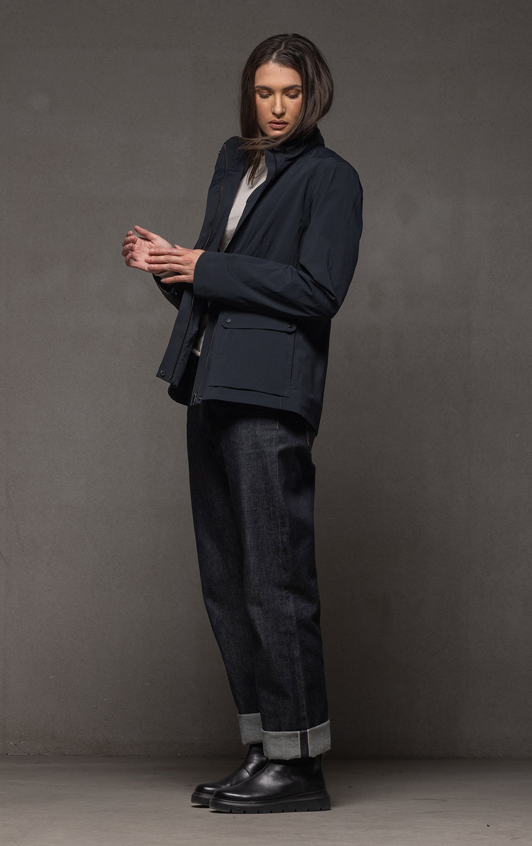LAMINATED FIELD JACKET