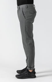 WOOL BLEND SLIM LEG TROUSER