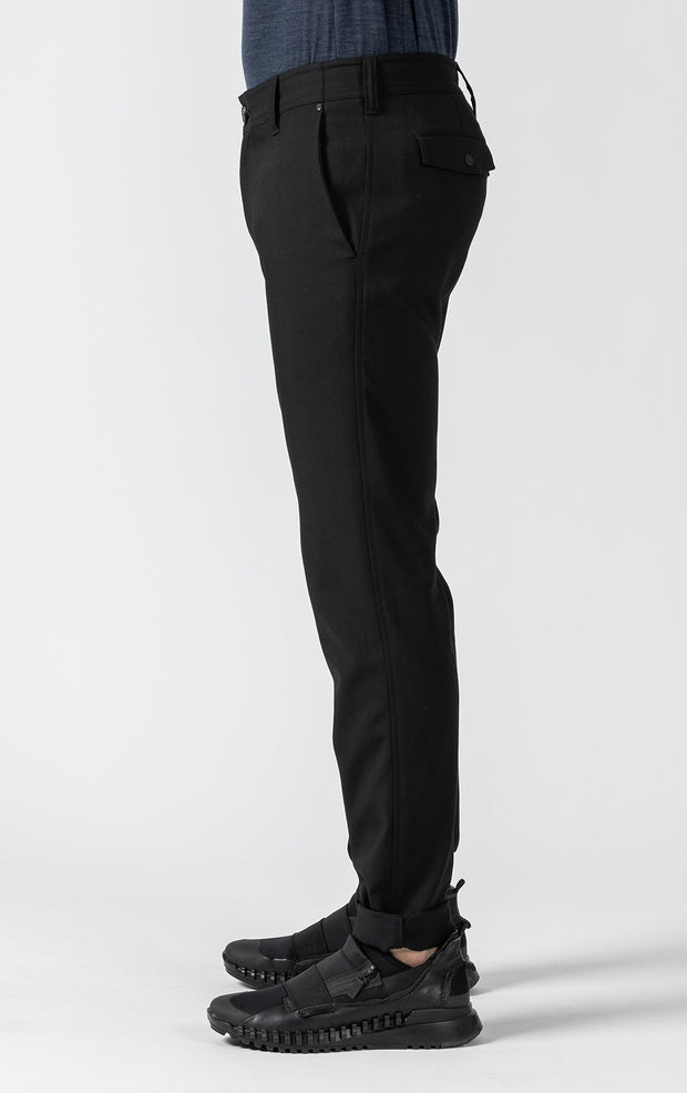 WOOL BLEND SLIM LEG TROUSER