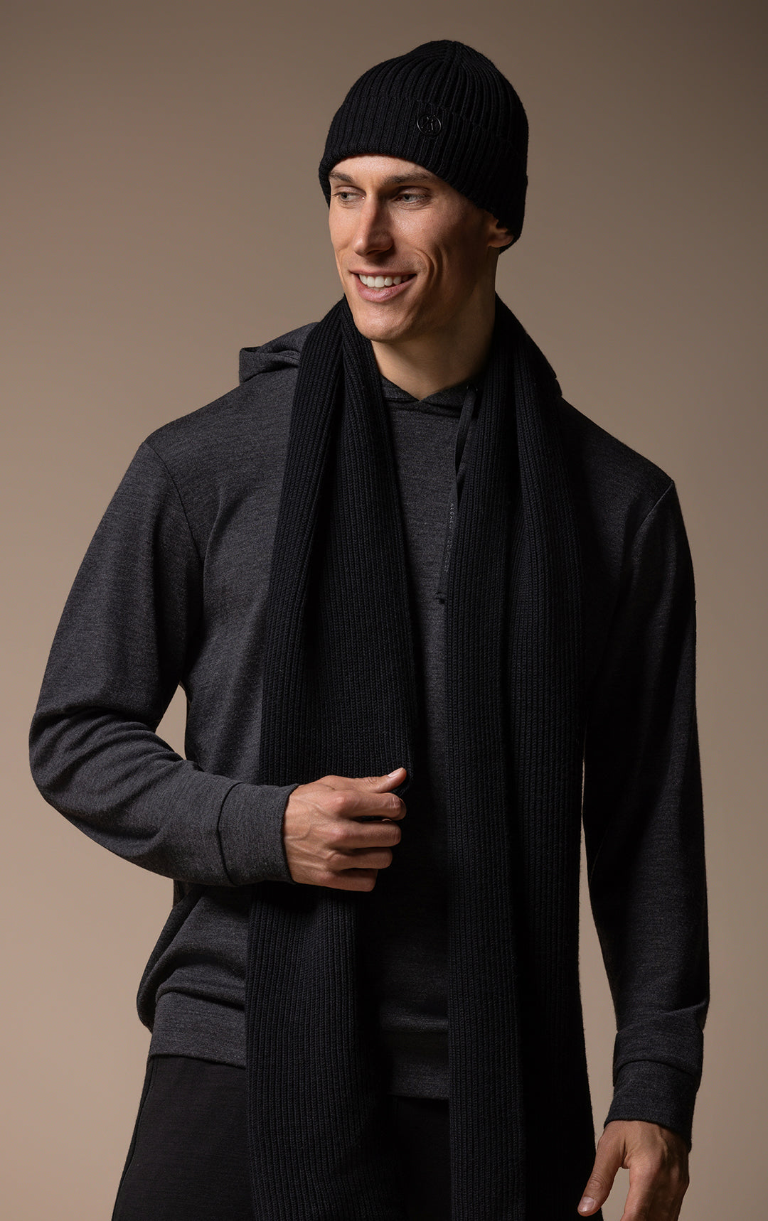 MERINO RIB SCARF