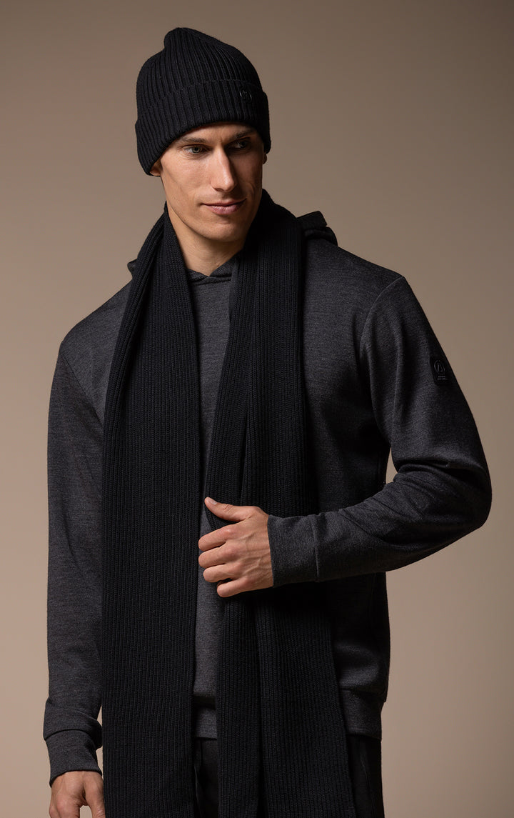 MERINO RIB SCARF