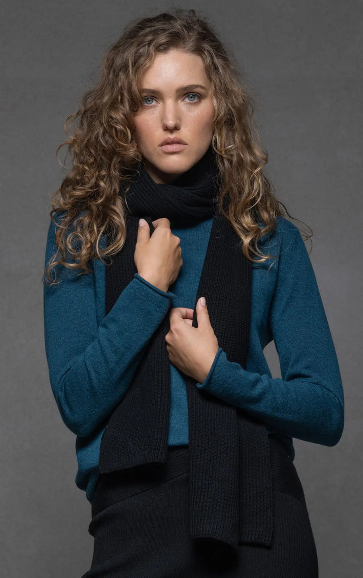MERINO RIB SCARF 0