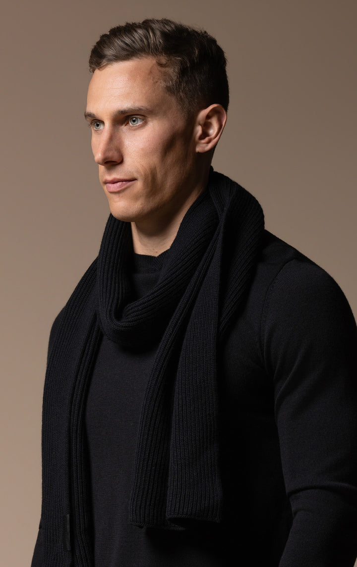 MERINO RIB SCARF