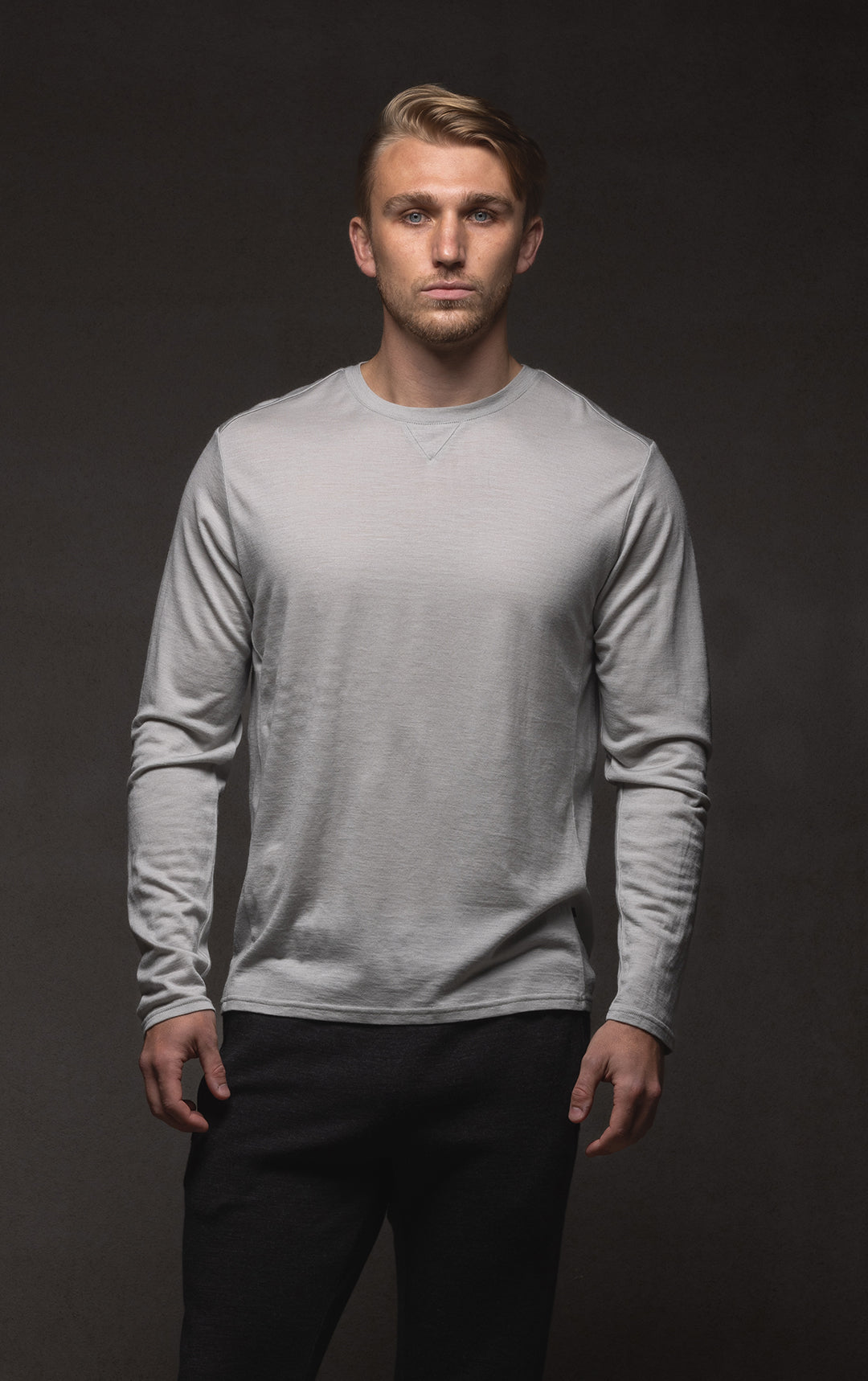 180GSM SINGLE JERSEY MERINO LS CREW