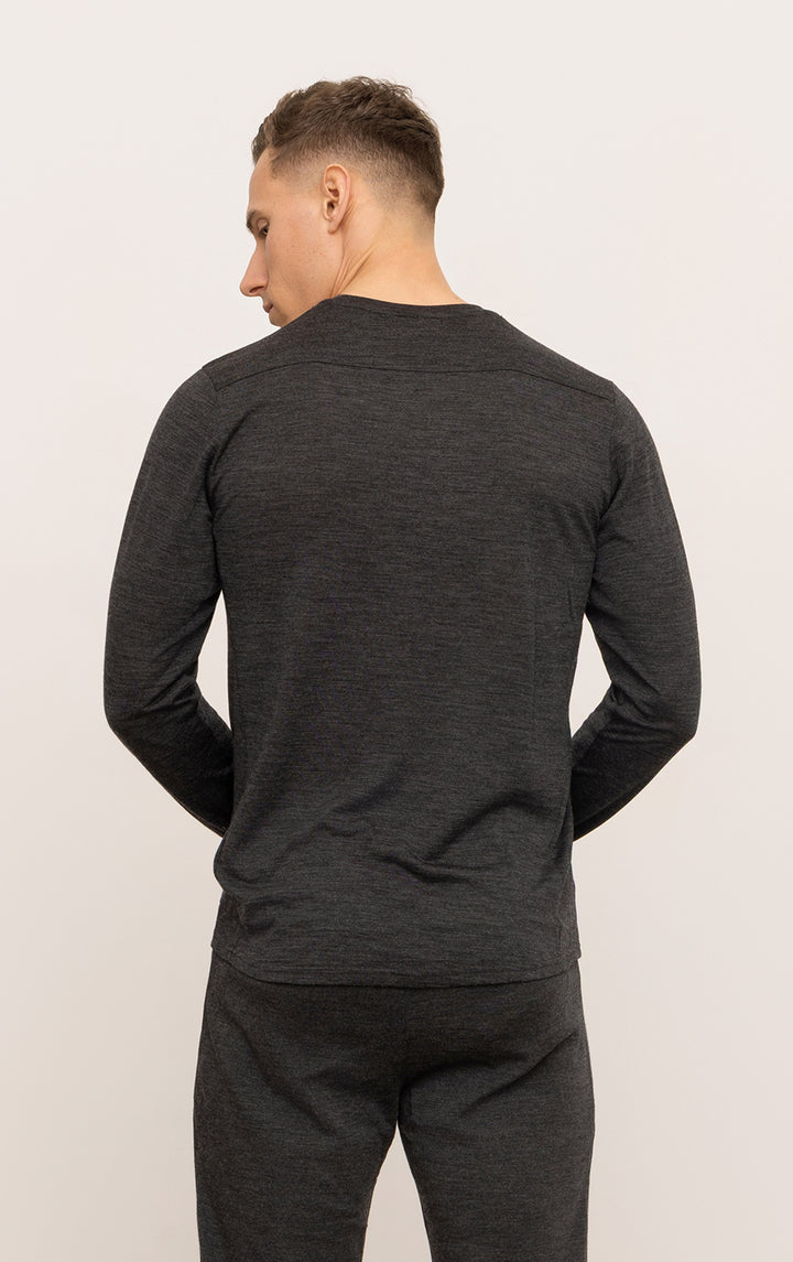 180GSM SINGLE JERSEY MERINO LS CREW