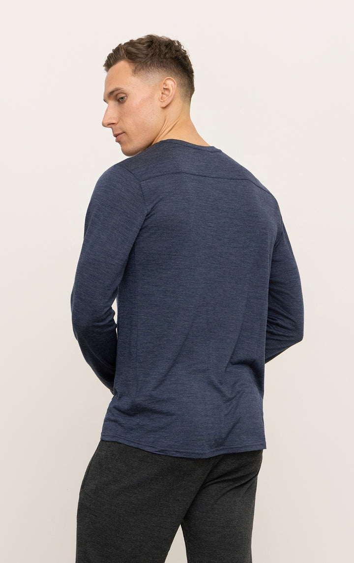 180GSM SINGLE JERSEY MERINO LS CREW