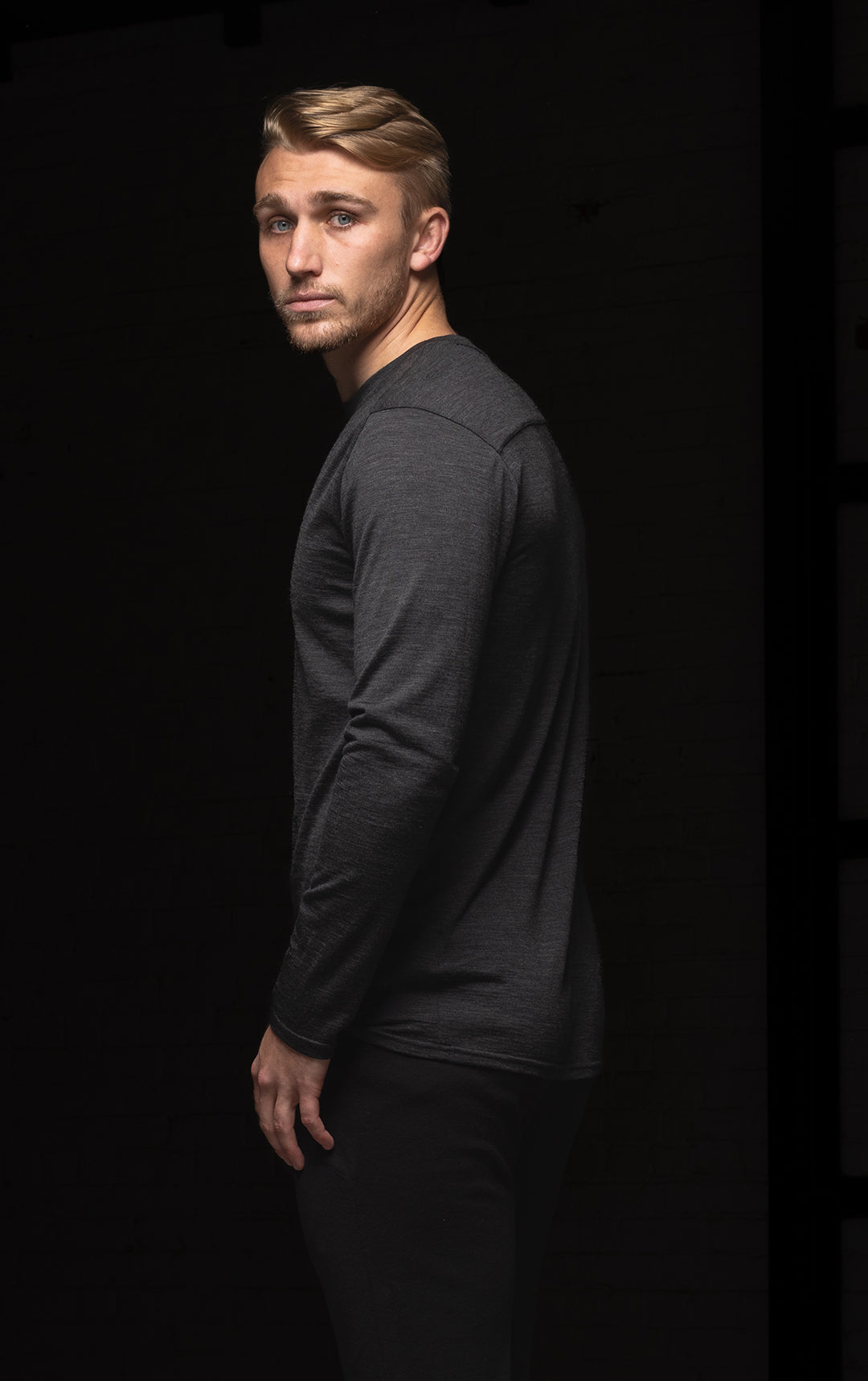 180GSM SINGLE JERSEY MERINO LS CREW
