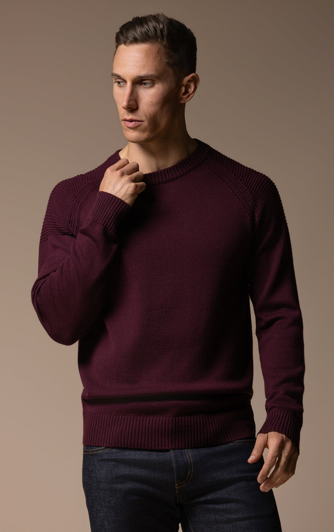 7 GAUGE MERINO CREW