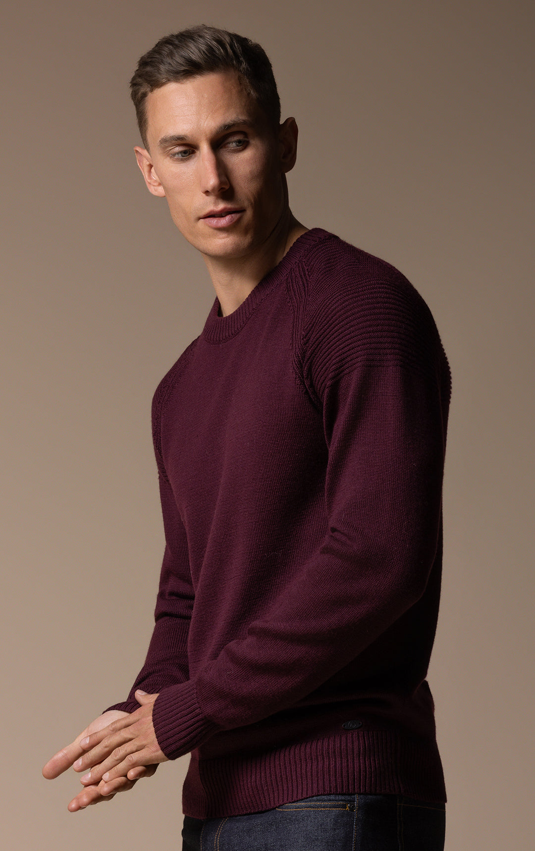 7 GAUGE MERINO CREW