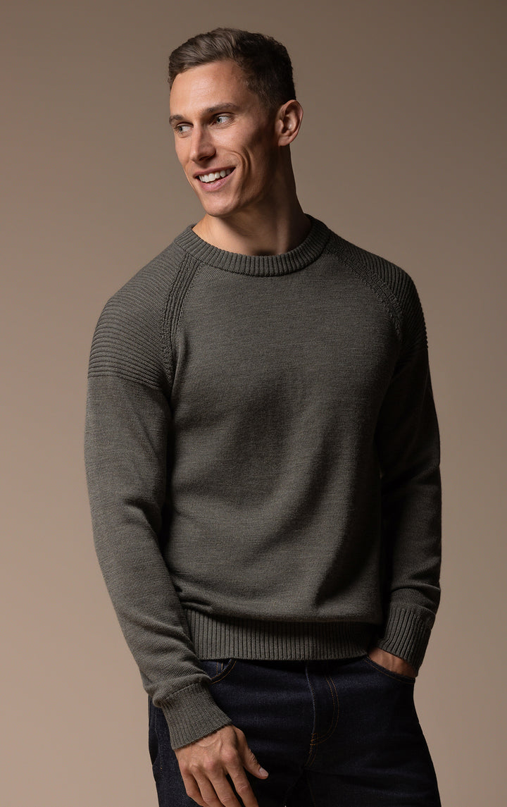 7 GAUGE MERINO CREW