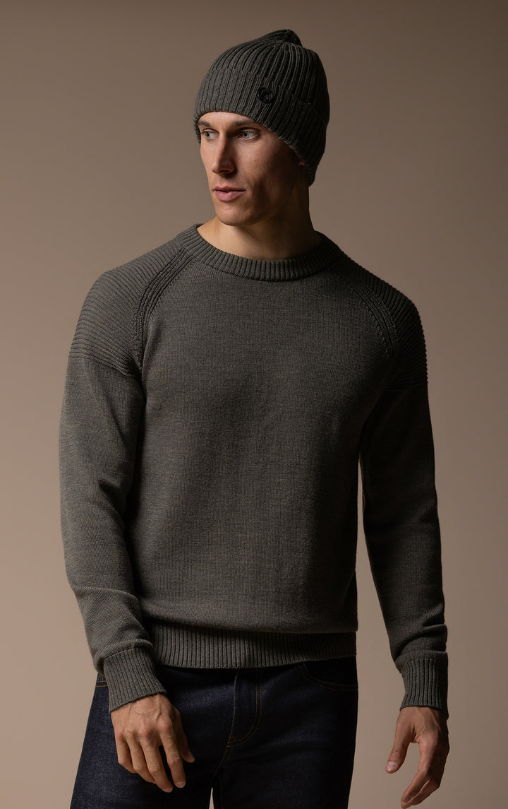 7 GAUGE MERINO CREW