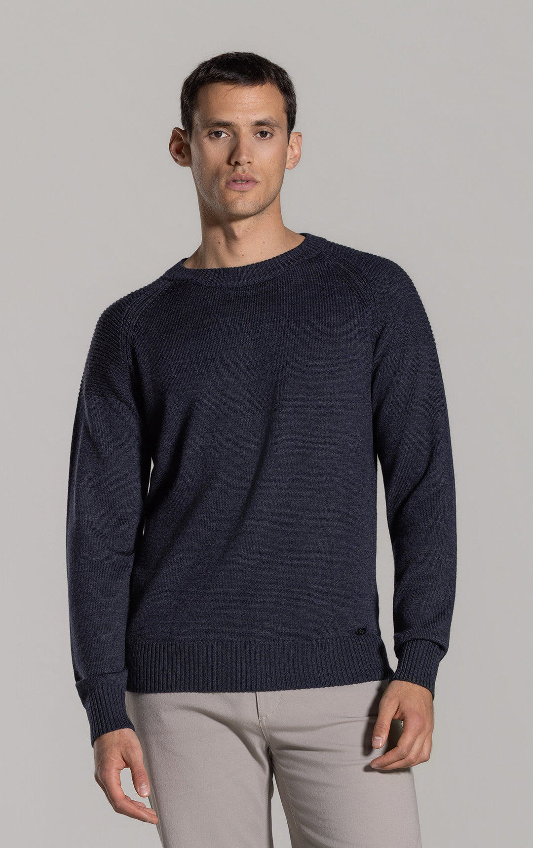 7 GAUGE MERINO CREW - CLEARANCE