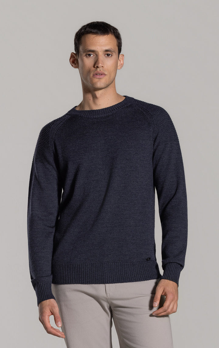 7 GAUGE MERINO CREW - CLEARANCE