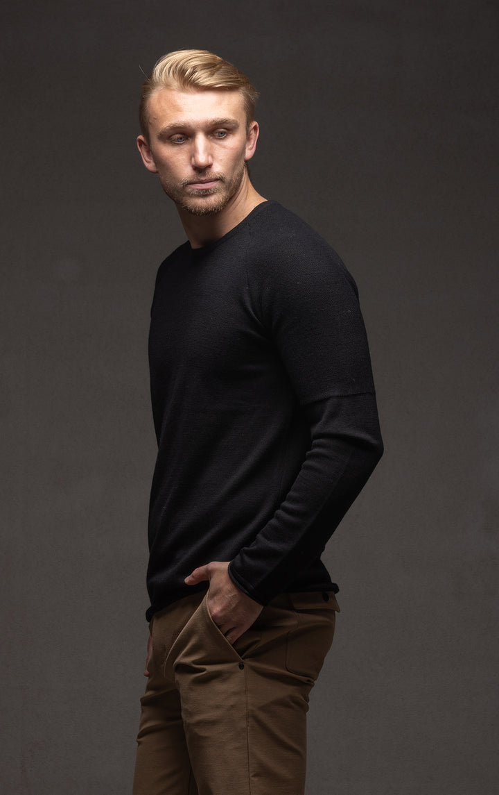 14 GAUGE MERINO LONG SLEEVE CREW
