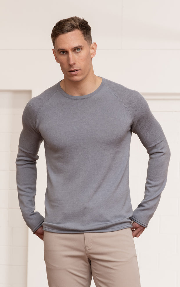 14 GAUGE MERINO LONG SLEEVE CREW