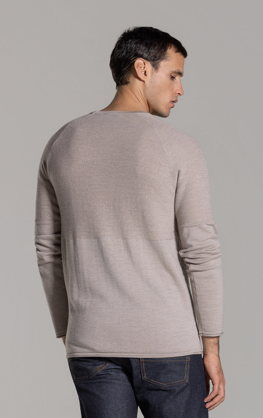 14 GAUGE MERINO LONG SLEEVE CREW - CLEARANCE