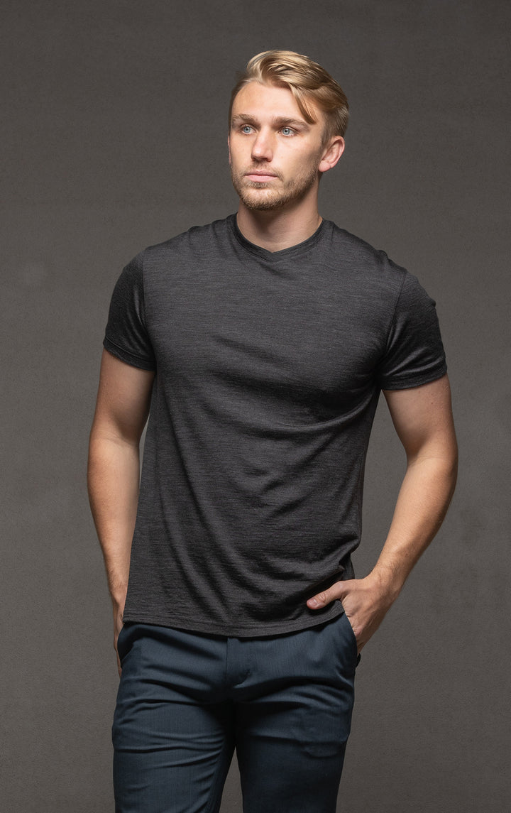 180GSM MERINO V TEE