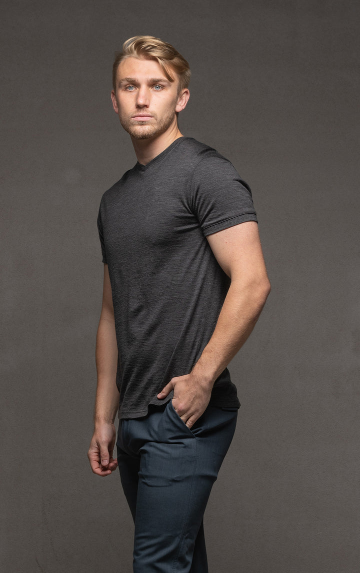 180GSM MERINO V TEE