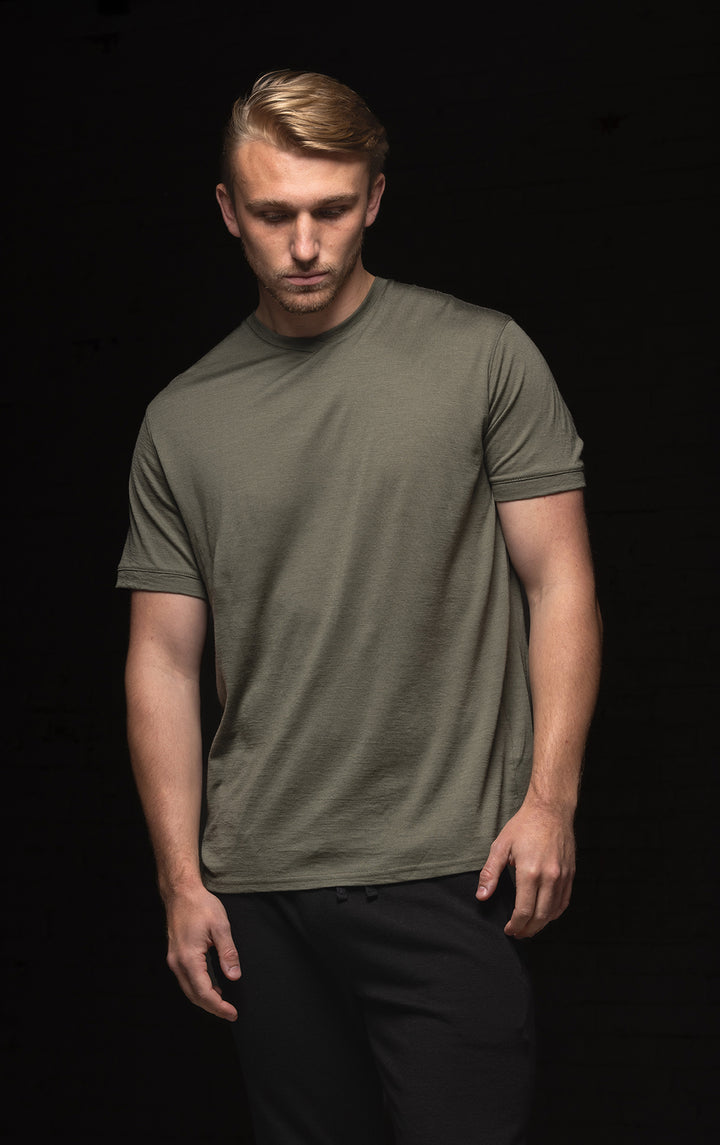 180GSM MERINO V TEE - CLEARANCE