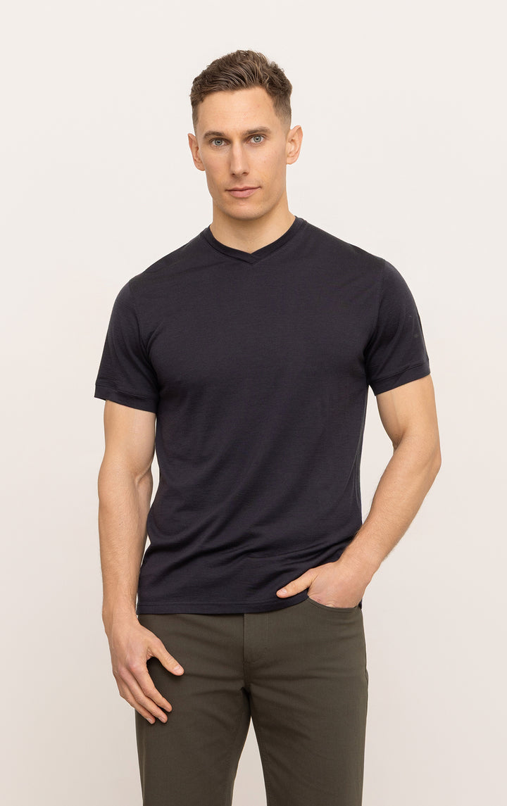 180GSM MERINO V TEE