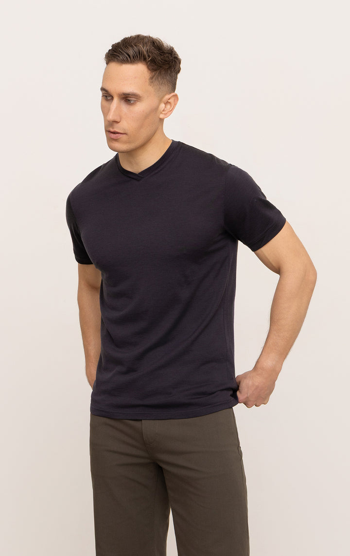 180GSM MERINO V TEE