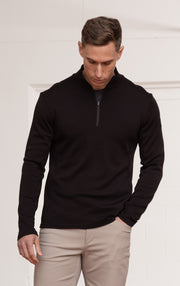 320GSM MERINO 1/4 ZIP