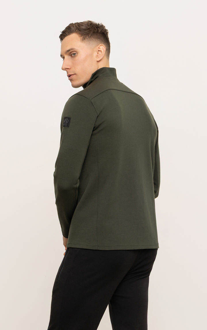 320GSM MERINO 1/4 ZIP