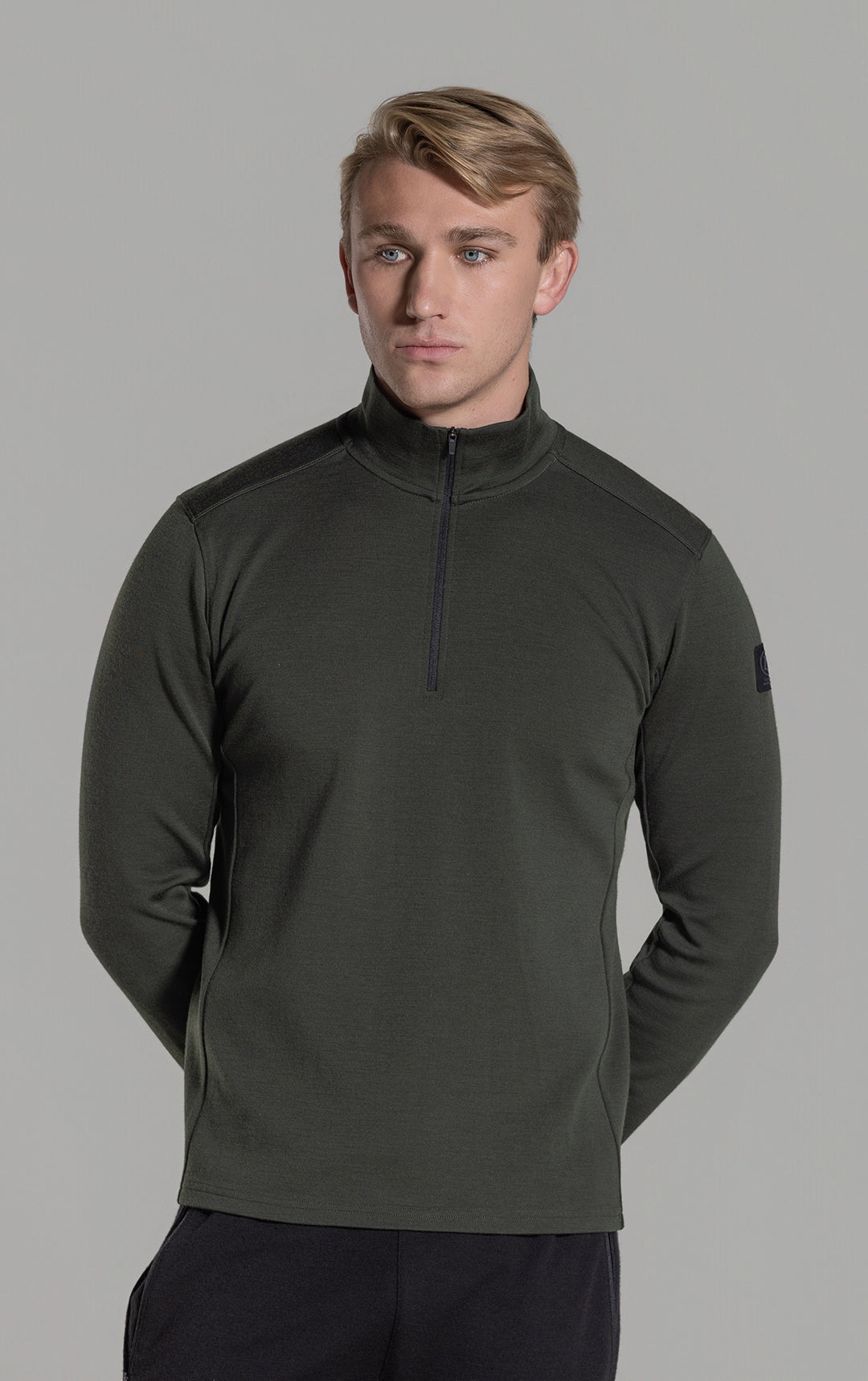 320GSM MERINO 1/4 ZIP