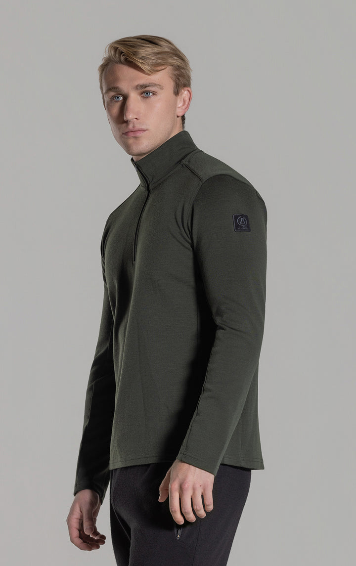 320GSM MERINO 1/4 ZIP