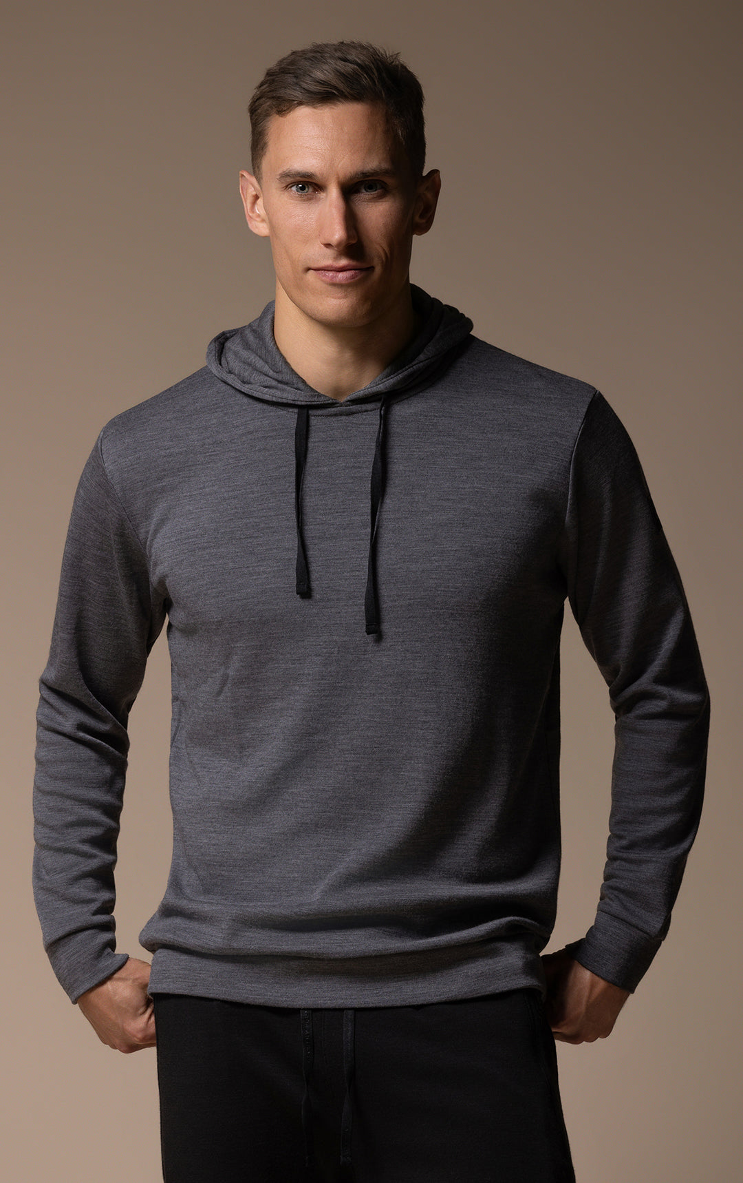 320GSM MERINO HOODED PULLOVER
