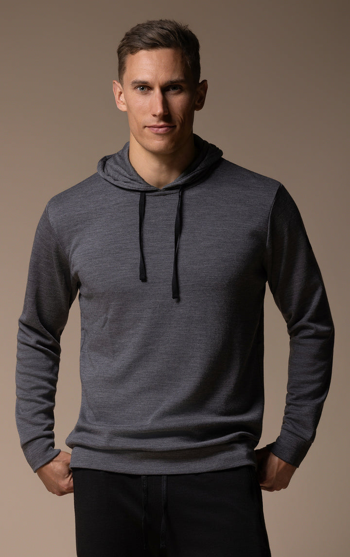 320GSM MERINO HOODED PULLOVER