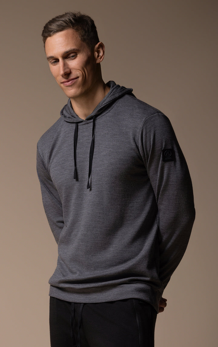 320GSM MERINO HOODED PULLOVER