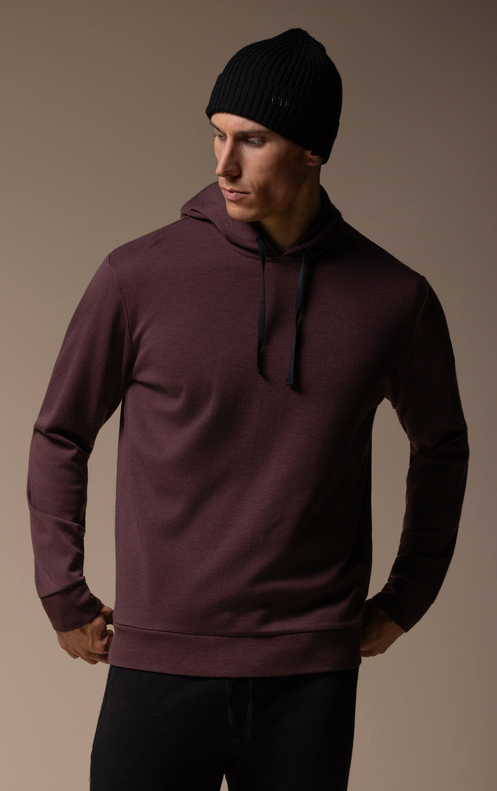 320GSM MERINO HOODED PULLOVER