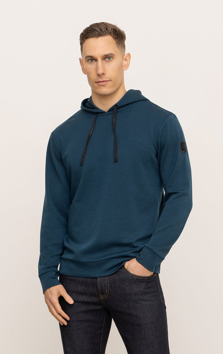 320GSM MERINO HOODED PULLOVER