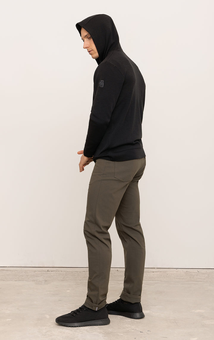 320GSM MERINO HOODED PULLOVER