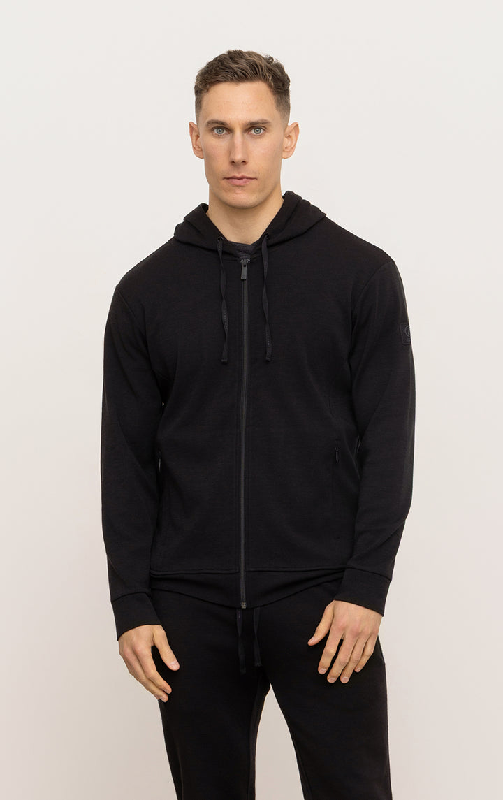 320GSM MERINO ZIPPED HOODY