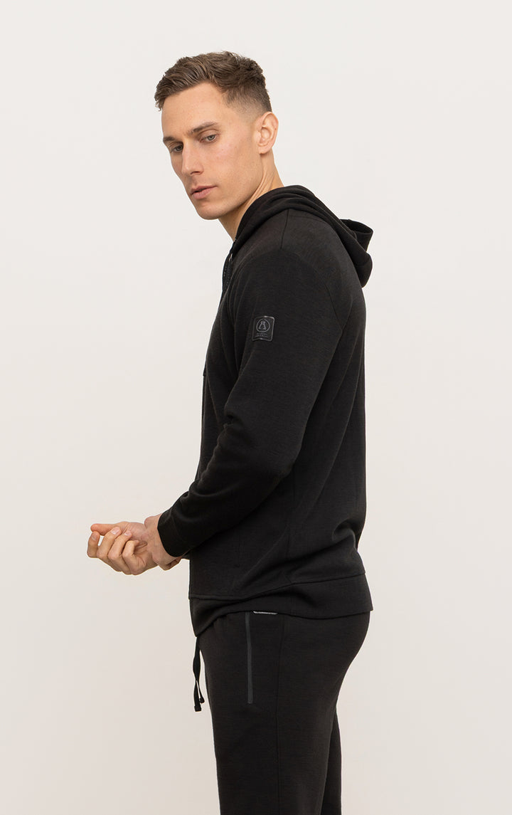 320GSM MERINO ZIPPED HOODY