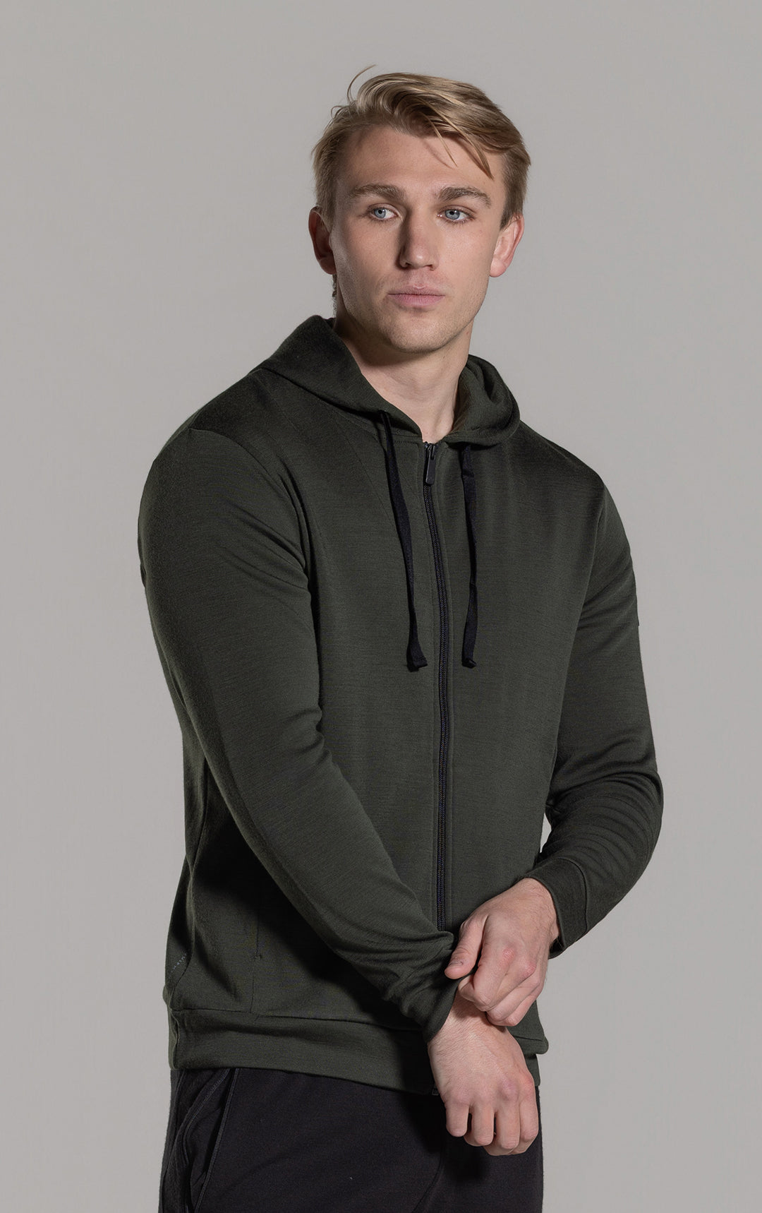 320GSM MERINO ZIPPED HOODY