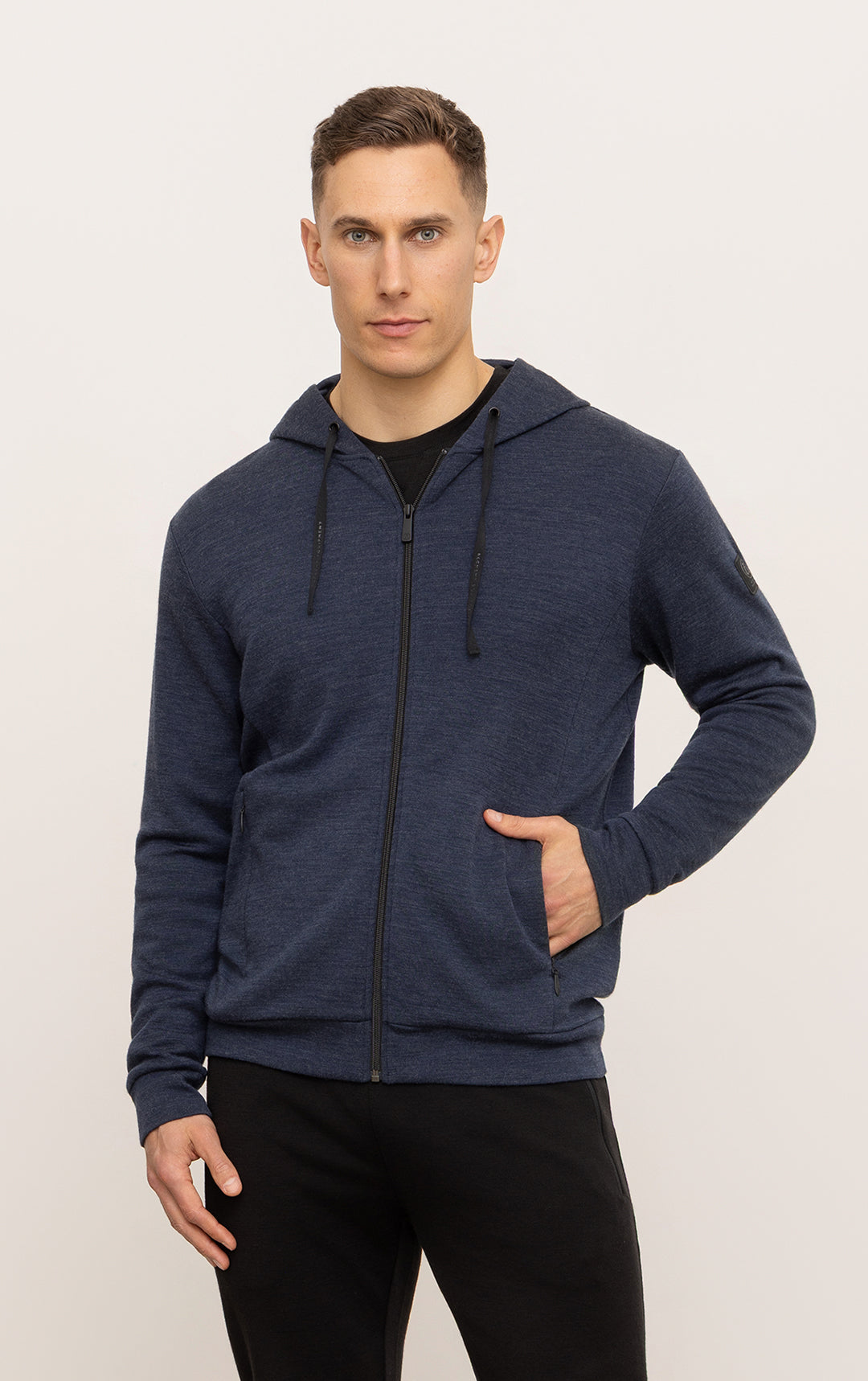 320GSM MERINO ZIPPED HOODY