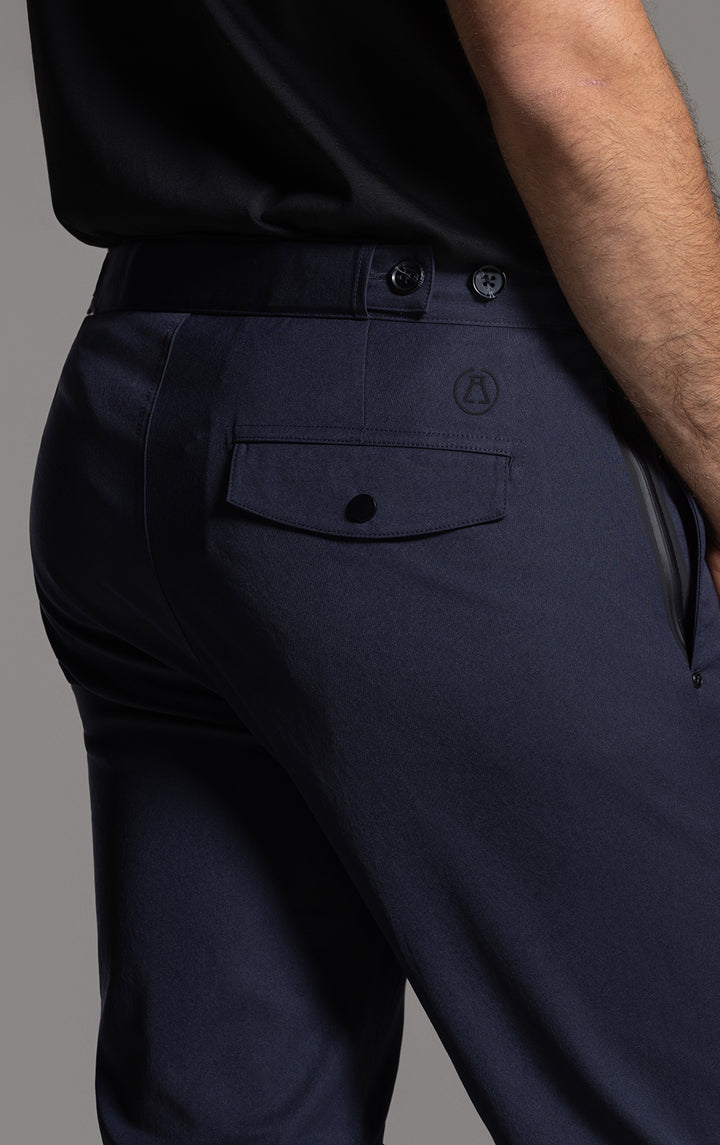 TAPERED SUMMER WOOL BLEND PANTS