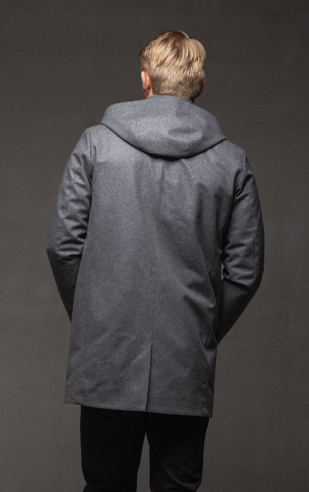 LAMINATED WOOL PARKA - CLEARANCE