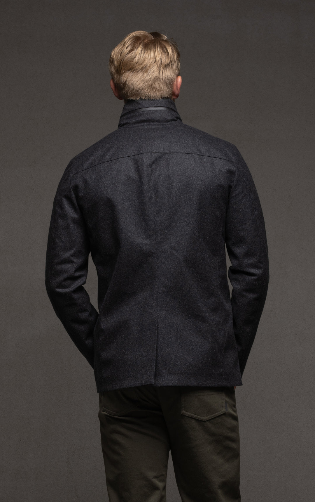 LAMINATED WOOL JACKET