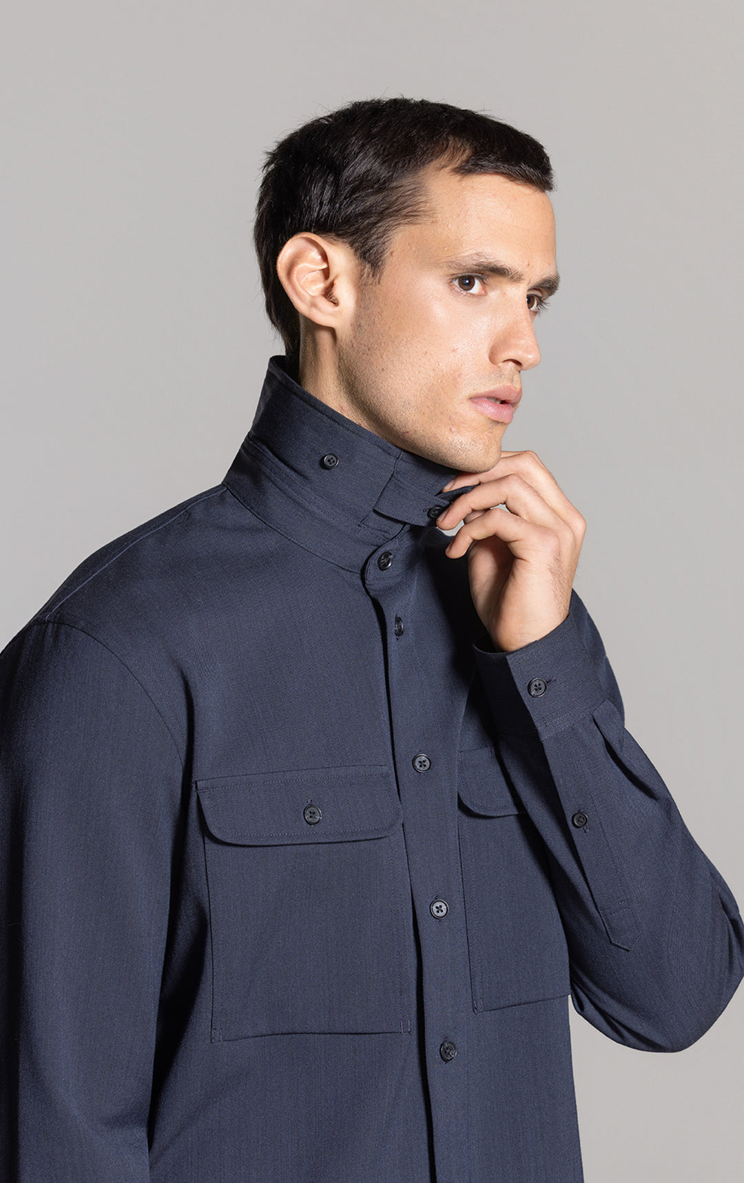 WOOL COTTON WORK SHIRT