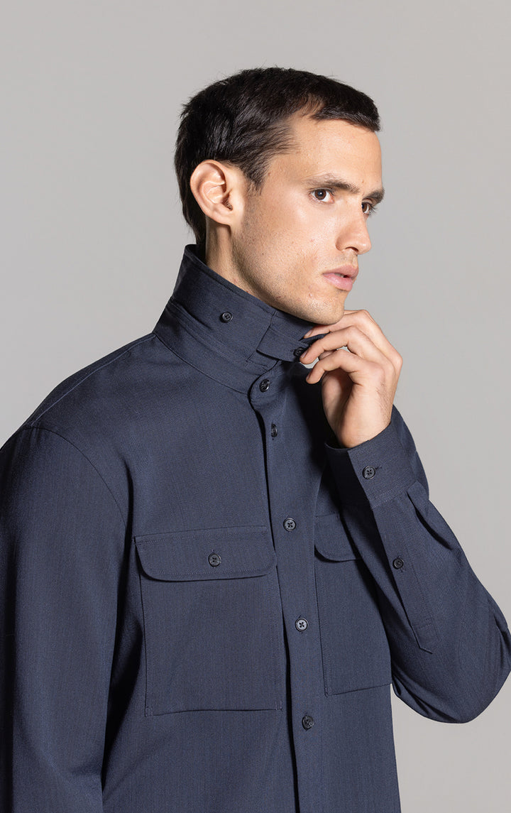 WOOL COTTON WORK SHIRT