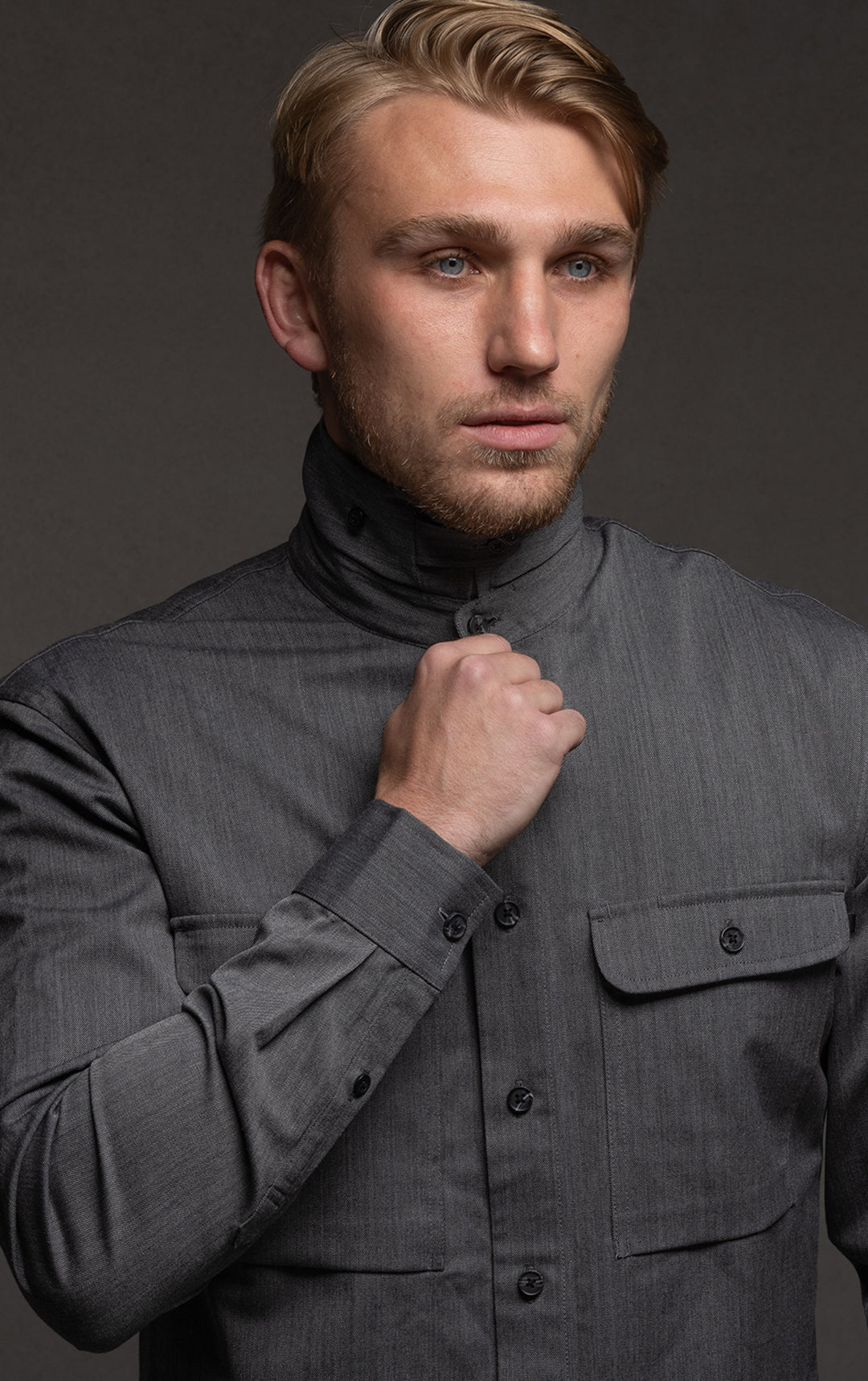 WOOL COTTON WORK SHIRT